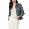 Addison Leather Denim Jacket
