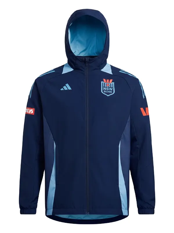 Adidas Blues State of Origin Blue Hooded Jacket