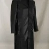 Al Pacino Insomnia Leather Black Trench Coat