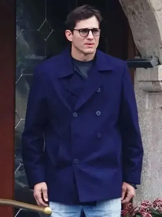 Ashton Kutcher The Beauty 2026 Blue Peacoat