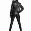 Auckland Moto Leather Black Jacket Back