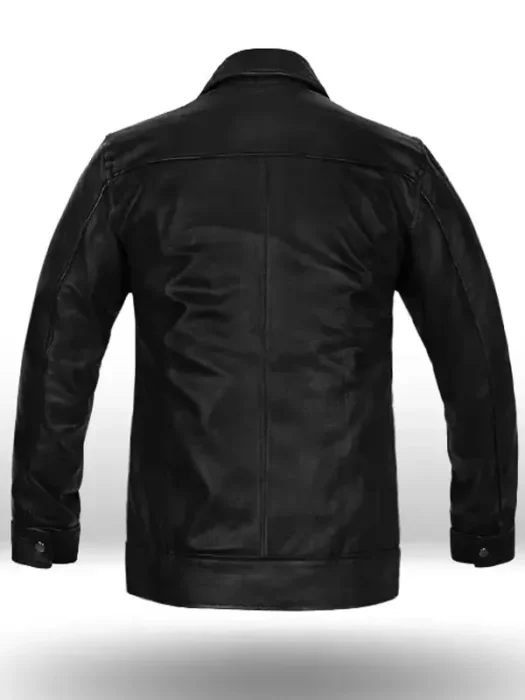 Californication Hank Moody Season 5 Leather Jacket Back