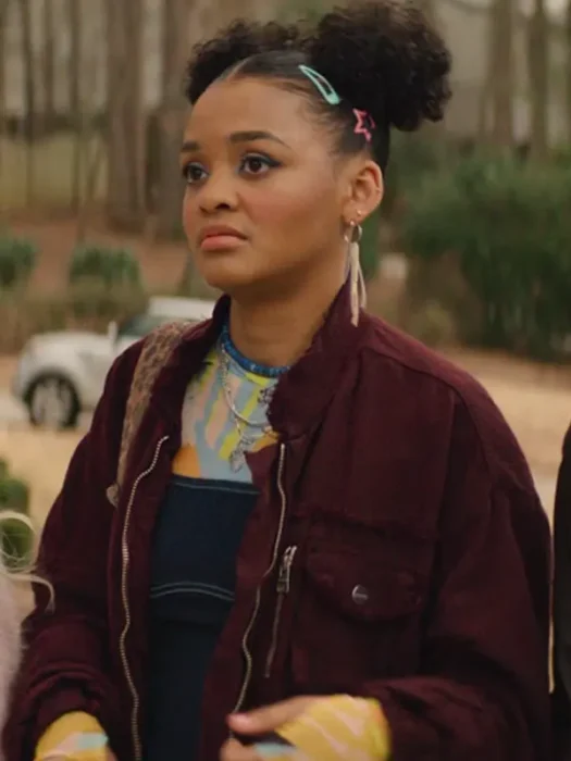 Celeste O’Connor Scream 7 Maroon Jacket