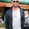 Chris Hemsworth Leather Black Jacket