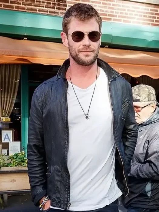 Chris Hemsworth Leather Black Jacket