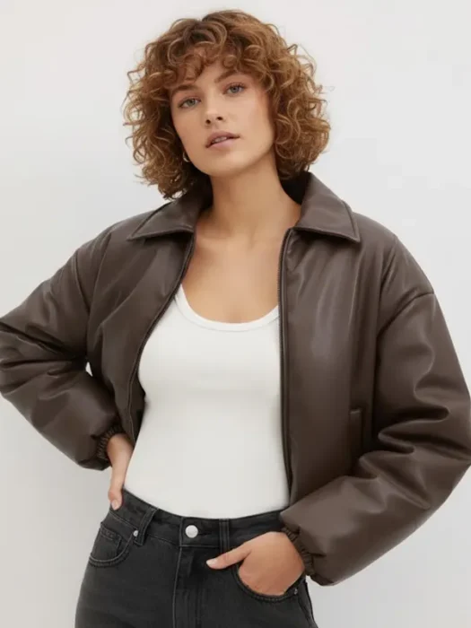 Ember Puffer Bomber Jacket