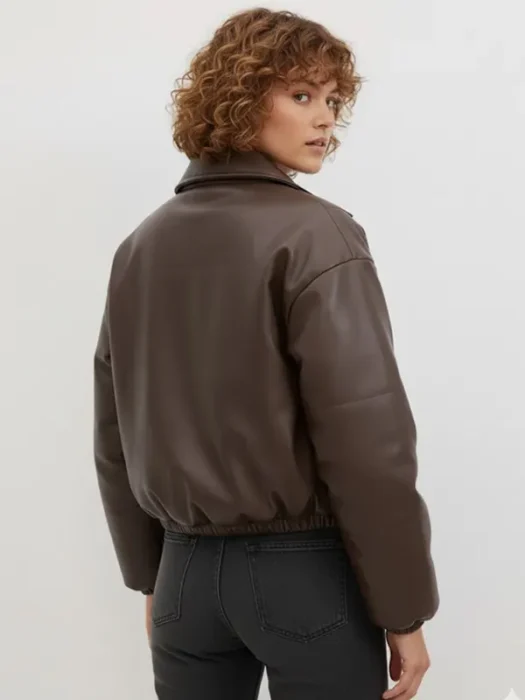 Ember Puffer Bomber Jacket Back