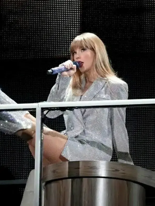 Eras Tour Taylor Swift The Man Silver Blazer