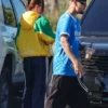 Hailey Bieber Marty Supreme Green And Yellow Jacket