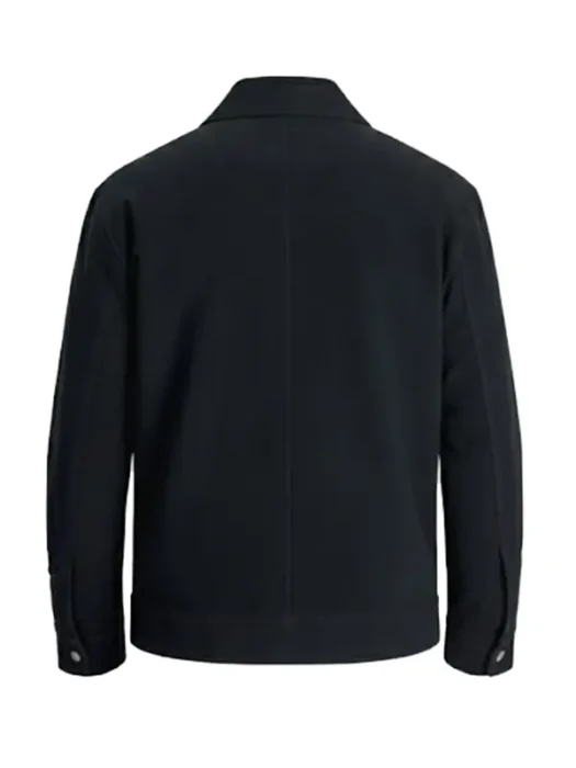 Harrington Moleskin Navy Jacket Back