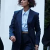 Indira Varma Navy Blazer