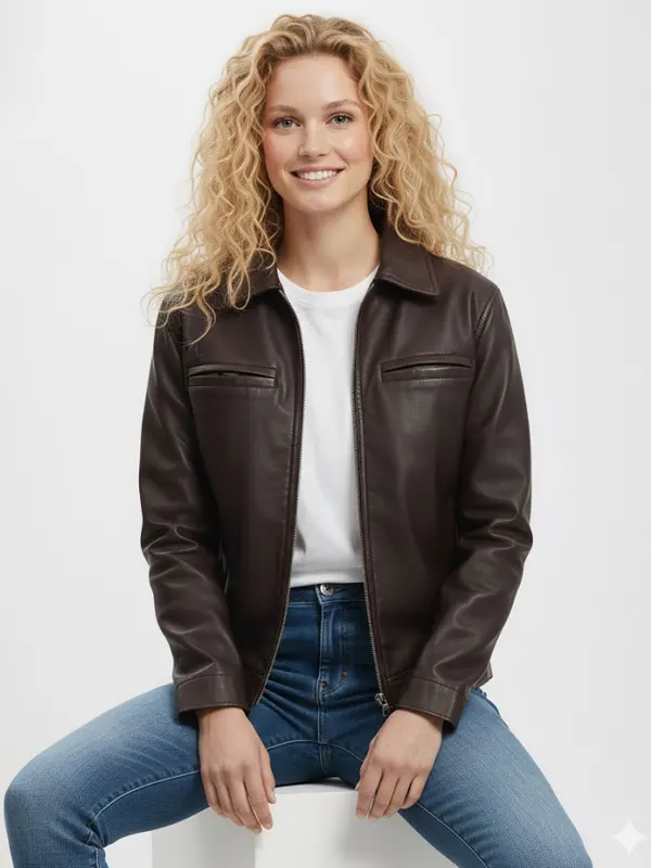 Ivy Faux Leather Jacket