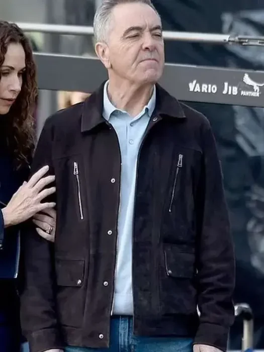 James Nesbitt Run Away Suede Black Leather Jacket