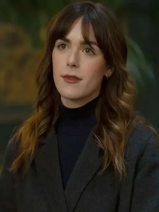 Kiernan Shipka Industry S04 Black Coat