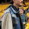 Knicks NBA Game Timothee Chalamet Leather Jacket
