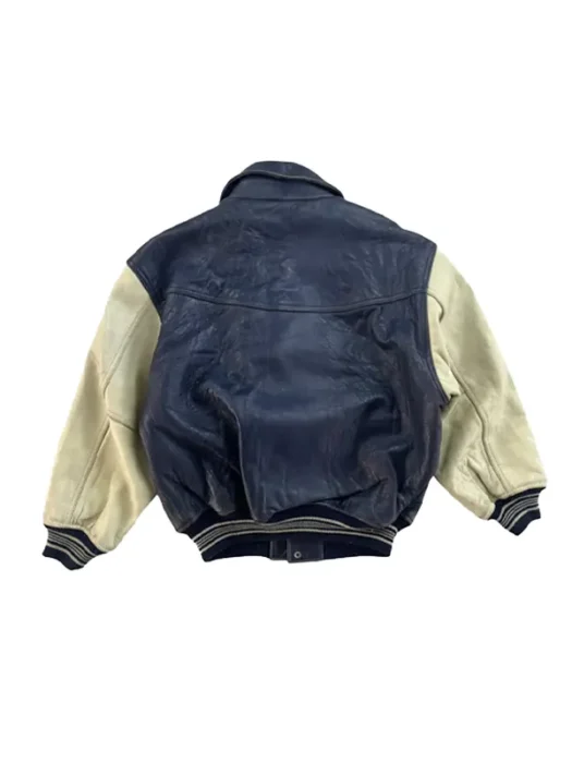 Knicks NBA Game Timothee Chalamet Leather Jacket Back