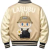 LABUBU Satin Bomber Beige Jacket