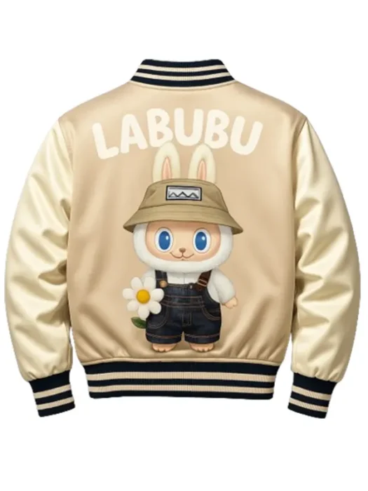 LABUBU Satin Bomber Beige Jacket