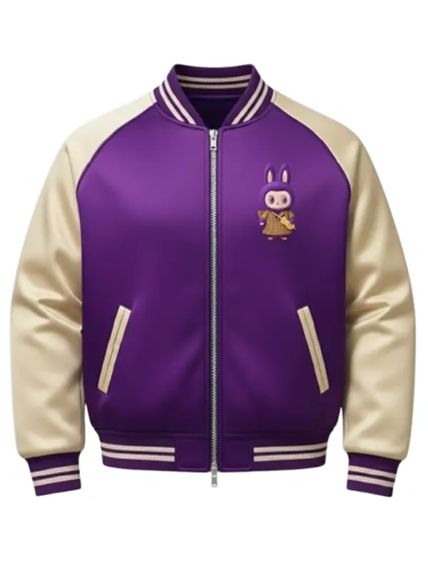 LABUBU Wings of Fortune Purple Wizard Bomber Jacket
