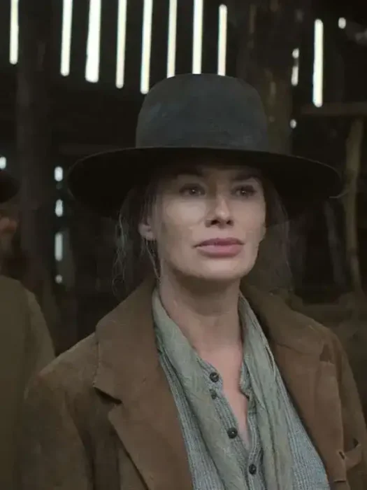 Lena Headey The Abandons Brown Coat