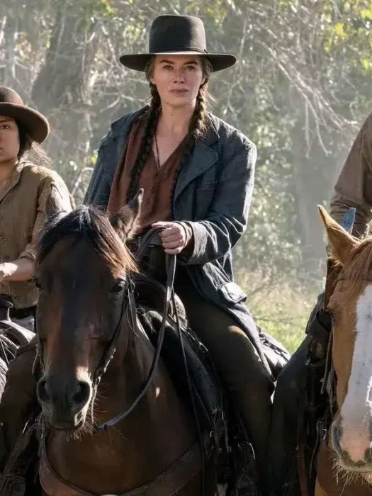 Lena Headey The Abandons Grey Coat