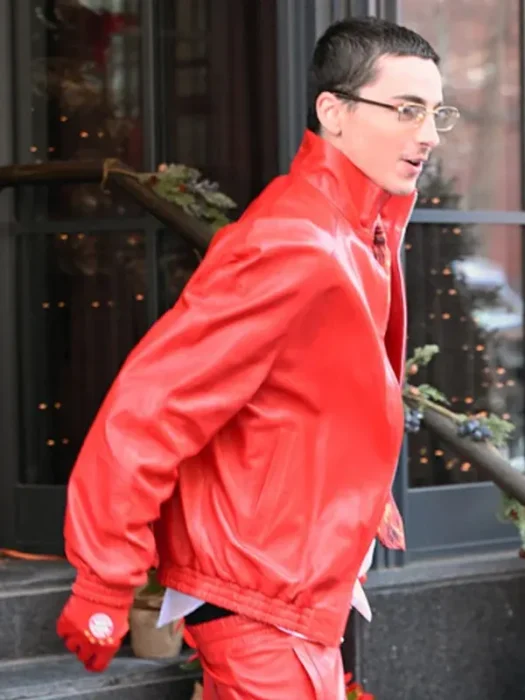 Marty Supreme 2025 Timothee Chalamet Red Jacket