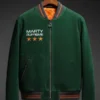 Marty Supreme Green Suede Bomber Jacket