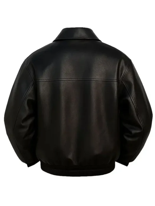 Marty Supreme Premiere Timothée Chalamet Black Jacket Back