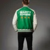 Marty Supreme White and Green Leather Jacket