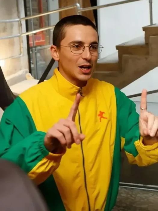 Marty Supreme Yellow and Green Timothée Chalame Jacket