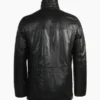 Mens Black Lambskin and Sheepskin Tucson Jacket back