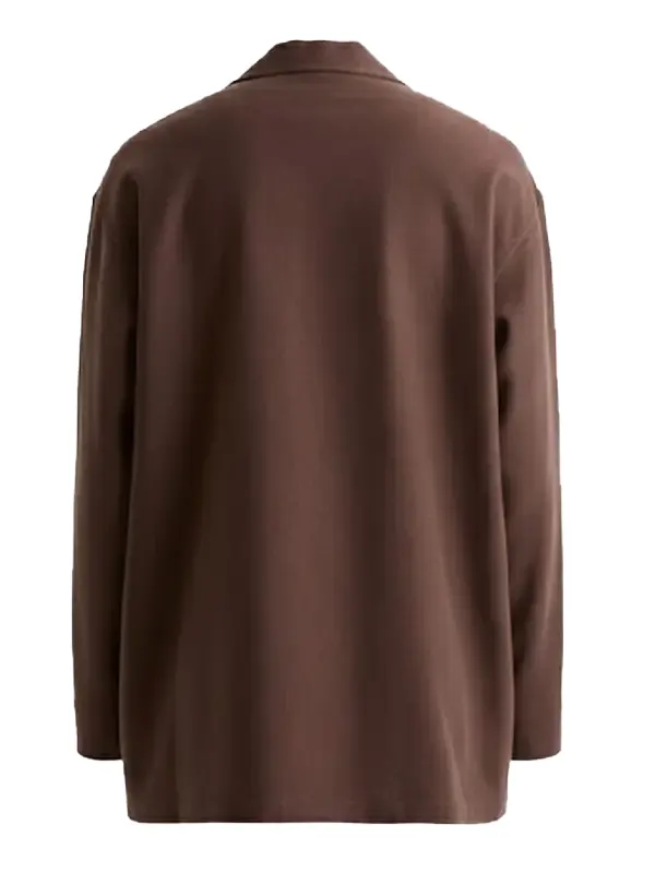 Mens Brown Moleskin Jacket Back