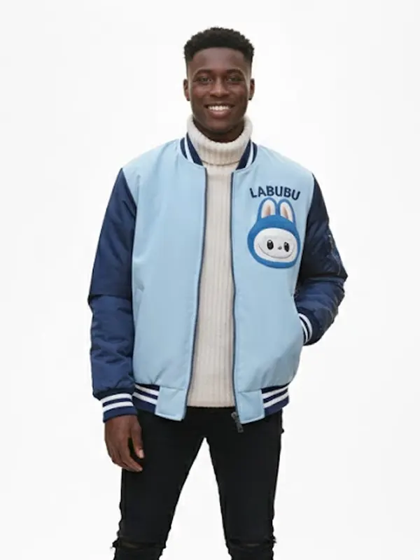 Mens Labubu Bomber Jacket