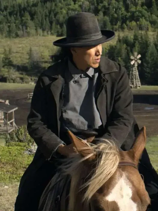 Michael Greyeyes The Abandons Black Coat