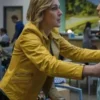 Rhea Seehorn Pluribus Leather Yellow Jacket