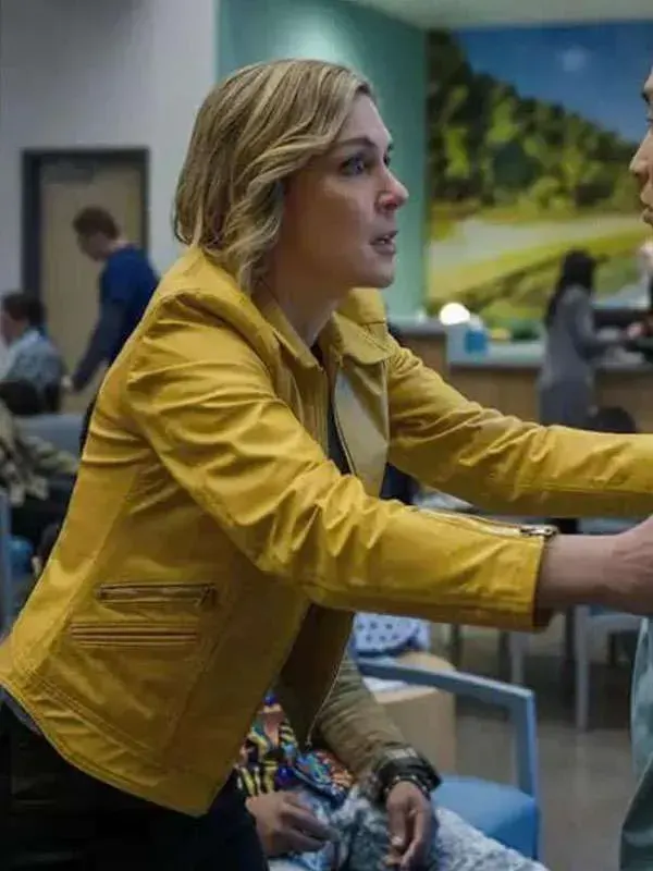 Rhea Seehorn Pluribus Leather Yellow Jacket