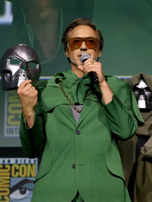 Robert Downey Avengers Doomsday 2026 Green Blazer