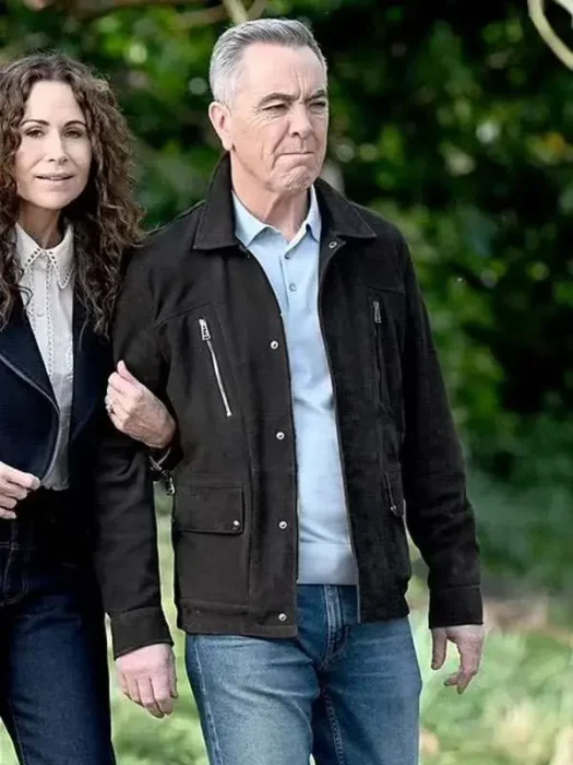 Run Away James Nesbitt Suede Black Leather Jacket