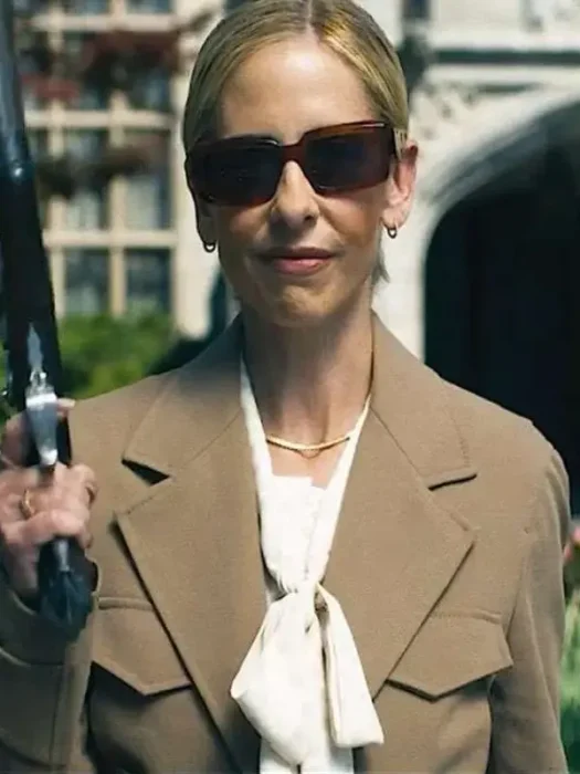 Sarah Michelle Gellar Ready or Not 2 Brown Blazer