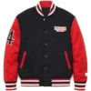 Stranger Things Hawkins Black & Red Letterman Varsity Jacket