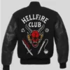 Stranger Things Hellfire Club Varsity Jacket Back