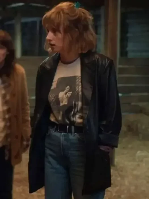 Stranger Things S05 Robin Buckley Leather Coat