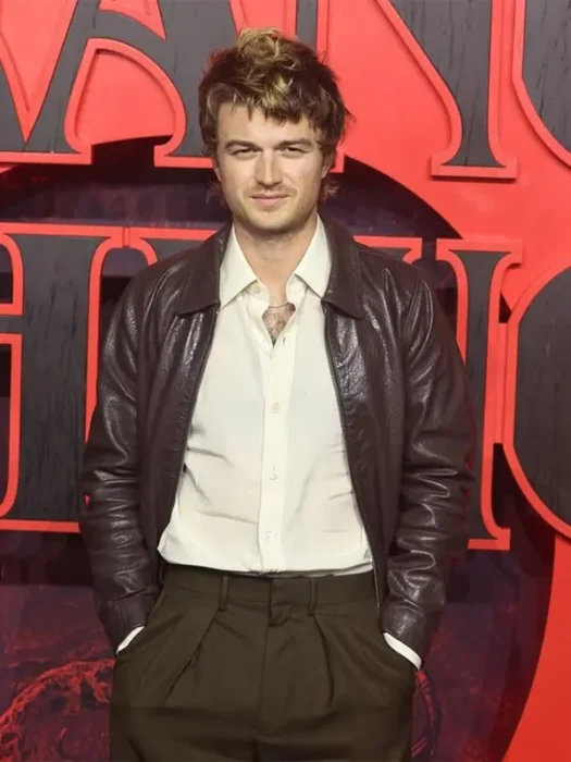 Stranger Things S05 UK Screening Joe Keery Jacket