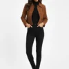 Studded Suede Cropped Jacket