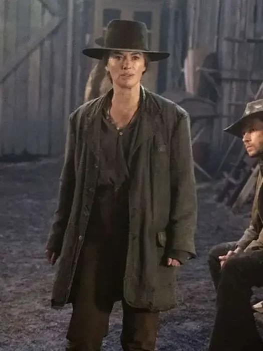The Abandons Lena Headey Coat Grey