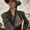 The Abandons Lena Headey Grey Coat