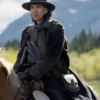 The Abandons Michael Greyeyes Black Trench Coat
