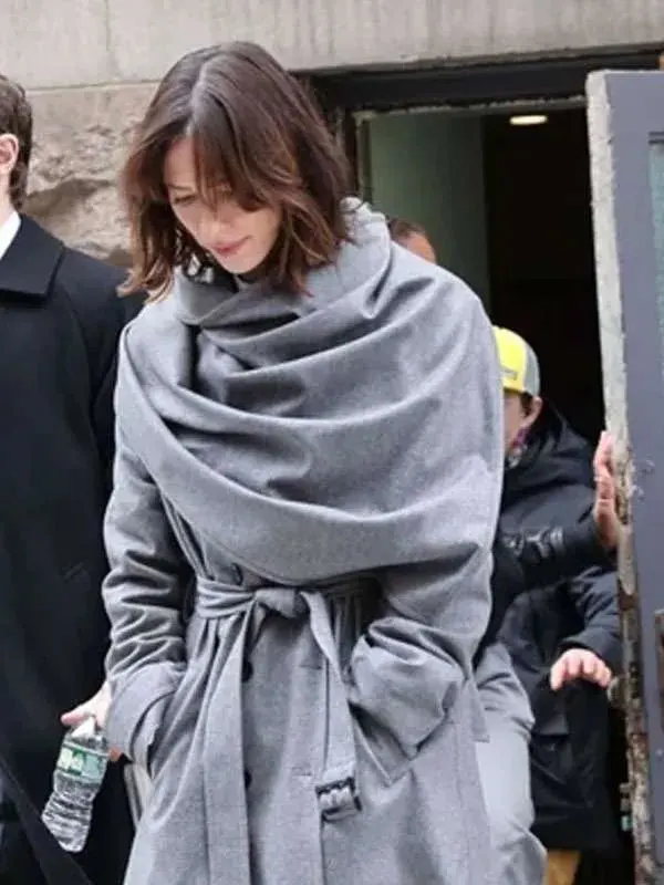 The Beauty 2026 Rebecca Hall Grey Coat
