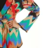 The Burbs Keke Palmer Multicolor Chevron Cardigan
