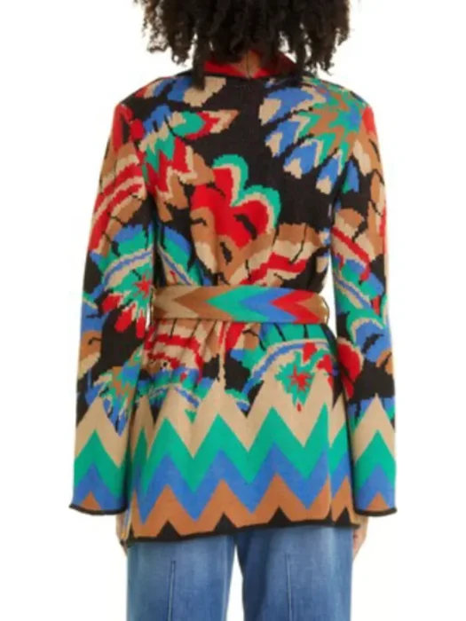 The Burbs S01 Keke Palmer Multicolor Chevron Cardigan Back